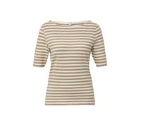 s.Oliver T-shirt noisette / blanc, Taille XXS