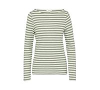 s.Oliver T-shirt olive / blanc naturel, Taille M-L