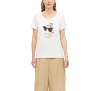 s.Oliver T-Shirt pour Femme avec imprimé sur Le Devant (1 pièce), Blanc., 40