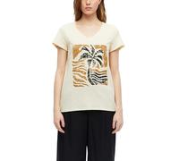 s.Oliver T-Shirt pour Femme avec imprimé sur Le Devant (1 pièce), Marron, 38
