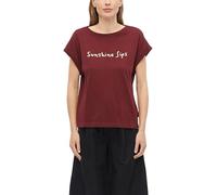 s.Oliver T-Shirt pour Femme avec imprimé sur Le Devant (1 pièce), Rouge, 36