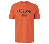 S.Oliver T-Shirt Pour Hommes - Basique, Imprimé Logo, Col Rond, Coton