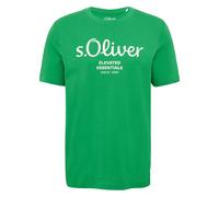 S.Oliver T-Shirt Pour Hommes - Basique, Imprimé Logo, Col Rond, Coton