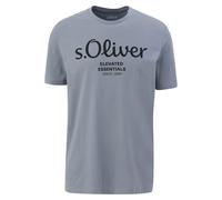 S.Oliver T-Shirt Pour Hommes - Basique, Imprimé Logo, Col Rond, Coton