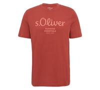 S.Oliver T-Shirt Pour Hommes - Basique, Imprimé Logo, Col Rond, Coton