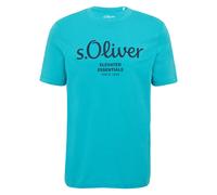 S.Oliver T-Shirt Pour Hommes - Basique, Imprimé Logo, Col Rond, Coton