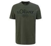 S.Oliver T-Shirt Pour Hommes - Basique, Imprimé Logo, Col Rond, Coton