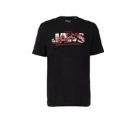 s.Oliver T-Shirt rouge / noir / blanc cassé, Taille L