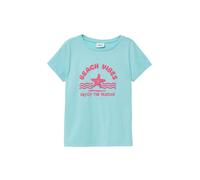 s.Oliver T-Shirt turquoise / rose clair, Taille 116-122