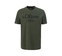 s.Oliver T-Shirt vert / noir, Taille XXL