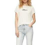s.Oliver 2165897 T-Shirt, Ivoire, 46 Femmes
