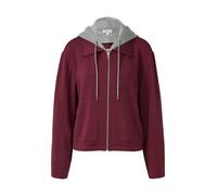 s.Oliver Veste de survêtement gris chiné / bordeaux, Taille 4XL