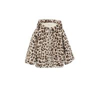 s.Oliver Veste en peluche avec imprimé léopard et doublure en polaire