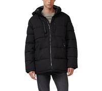 s.Oliver Veste matelassée imperméable avec capuche amovible et détails sportifs, Noir, M