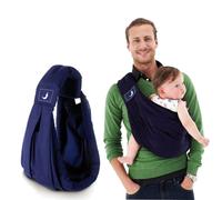 S Organiser Coton Réglable Respirant Kangaroos Porte-Bébé Fronde Wrap Bébé - Type Navy Blue