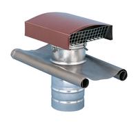 S&P CT-125 TEJA rouge tuile - Traversée de toiture universelle, rouge tuile - 5209168500