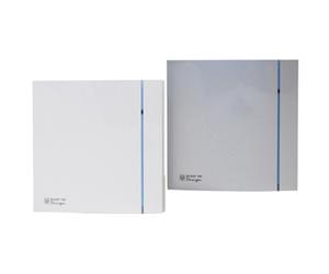 S&P SILENT-300 PLUS DESIGN SILVER CHZ - Extracteur d'air pour petites pièces, Hygrostat, Temporisation - 5210623200