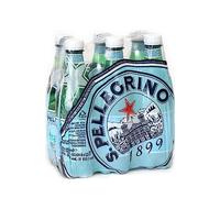 S. Pellegrino Bouteille d'eau minérale naturelle avec gaz 0,5 l