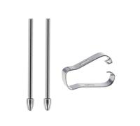 S Pen Plume en métal avec pince à épiler en alliage de titane pour Galaxy S24 Ultra S23 Ultra Note10 Note 20 Tab S9 Tab S8 Tab S7 S7Fe Tab S6 Tab S6 Lite Touch Stylus (2 plumes)