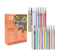 S Pens - 18 couleurs formule à séchage rapide, stylos 3D, marqueurs de peinture pour ongles, loisirs créatifs, stylo à pointe pour ongles, pour salon, maison, fête, filles, femmes, adolescents