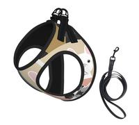 S Pet Harnais pour chien - Petite taille, imprimé bouledogue français, réglable, pour les voyages en plein air et la marche