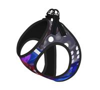 S Pet Harnais pour chien - Petite taille, jeu de dés imprimé réglable pour les voyages en plein air et la marche