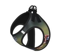 S Pet Laisse Gilet & Harnais pour Chien - Ensemble de laisse mignon imprimé cerf de petite taille avec boucle, compagnon canin de voyage en plein air