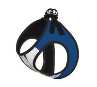 S Pet Laisse Gilet Harnais pour Chien - Ensemble de Laisse Petite Taille Imprimé Drapeau de l'État de Louisiane Chiot Maille Respirant pour Compagnons Canins