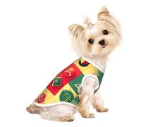S Pet T-shirt respirant sans manches - Imprimé symboles mathématiques d'école doux Gilet extensible pour chiens et chats de petite et moyenne taille