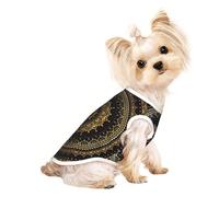S Pet T-shirt respirant sans manches - Léger Kaléidoscope Mandala Print Tank Top Tenue pour chiens de petite et moyenne taille