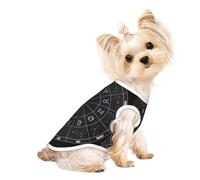 S Pet T-shirt respirant sans manches - Léger Zodiac Constellation Space Print Tank Top Tenue pour chiens de petite et moyenne taille