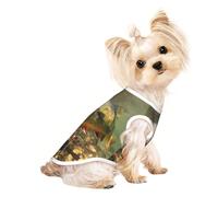 S Pet T-shirt respirant sans manches pour animal de compagnie Motif truite de ruisseau Pour pêche à la mouche Petit à Moyen Chat Chiot Yorkshund Teckel Bouledogue Français