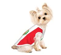 S Pet T-shirt respirant sans manches pour chats et chiens - Débardeur léger imprimé drapeau du Pérou avec élastique