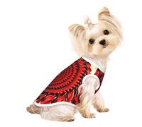 S Pet T-shirt respirant sans manches - Soft Flower Vortex Spiral Print Gilet extensible pour chiens et chats, débardeur léger