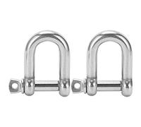 S Pin Shackle, 304 less Steel Heavy Duty D S Shackle, 700kg Load Bea Marine Hardware, D Shackles for Paracord Bracelets, Wire Ropes and,