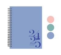 s Planificateur hebdomadaire classique - Timeless Weekly & Monthly Agenda Planner Durable Cover Notes Pages Twin-Wire Liaison (8 x 6 pouces bleu)