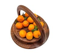 s pliables pour noix à pain, pliable pour fruits secs, Plateau de service de collations divisé et pliable à 4 cloisons, Assiette de fruits sculptée en bois faite à la main pour table de cuisine