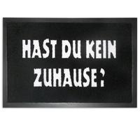 S Polypropylen und Rutschfester Gummi-Unterseite. - Fußmatte Hast du Kein Zuhause Schwarz,au [Import]