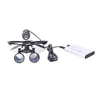 S-pomy Loupe Eclairante Frontale Loupes Binoculaires Chirurgicales, Loupes Dentaires à Lumière LED Montées sur la Tête Microscope Portable Clair et sans Distorsion 2.5X/3.5X