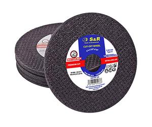 S&R 15 Disque 125 à tronçonner Métal Acier Inox 125 x 1,0mm Qualité PREMIUM ISO 9001, EN12413
