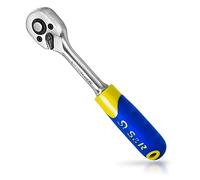 S&R Cliquet 1/4 Reversible. Clé à Cliquet 45 dents en acier chrome vanadium. Qualité Professionnelle.