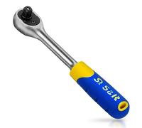 S&R Cliquet 3/8 Reversible. Clé à Cliquet 45 dents en acier chrome vanadium. Qualité Professionnelle.