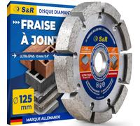 S&R Disque Diamant 125 mm Fraise à Joints Meuleuse 125