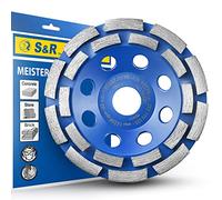 S&R Disque Diamant 125 Poncage Beton Meule Surfacage Béton. Meule Boisseaux Abrasive à Poncer Béton Pierre Granit pour Meuleuse 125mm