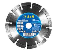 S&R Disque diamant 150 à tronçonner Beton carrelage Maçonnerie. Special Fraisage porte et fenêtres avec BEPo