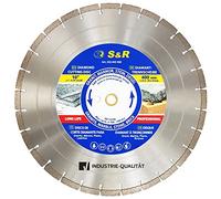 S&R Disque Diamant 400 à Tronçonner Granit, Béton, Marbre, Maçonnerie, Briques. Lameà segments professionnelle pour meuleuse et scie de table