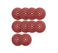 S&R Disques de Ponçage Papier Abrasifs Ø 225 mm. Jeu de 10 Disques - Grain 400 pour Ponceuse Girafe