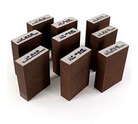 S&R Éponges à Poncer Cales de Ponçage Bois Placo Métal Acier Modelisme Bricolage. 9 Patins de Ponçage en Blocs Fin/Moyen/Superfin. Eponge Abraive Bricolage