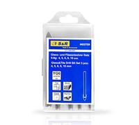 S&R Forêts pour Carrelage Céramique Verre Marbre. Coffret de 5 forets pour Carreaux 4,5,6,8,10 mm boîte en plastique