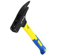 S&R Marteau de Charpentier/Couvreur 600 gr. Maillet Magnetique Arrache-Clous. Manche en fibre de verre. (Acier)